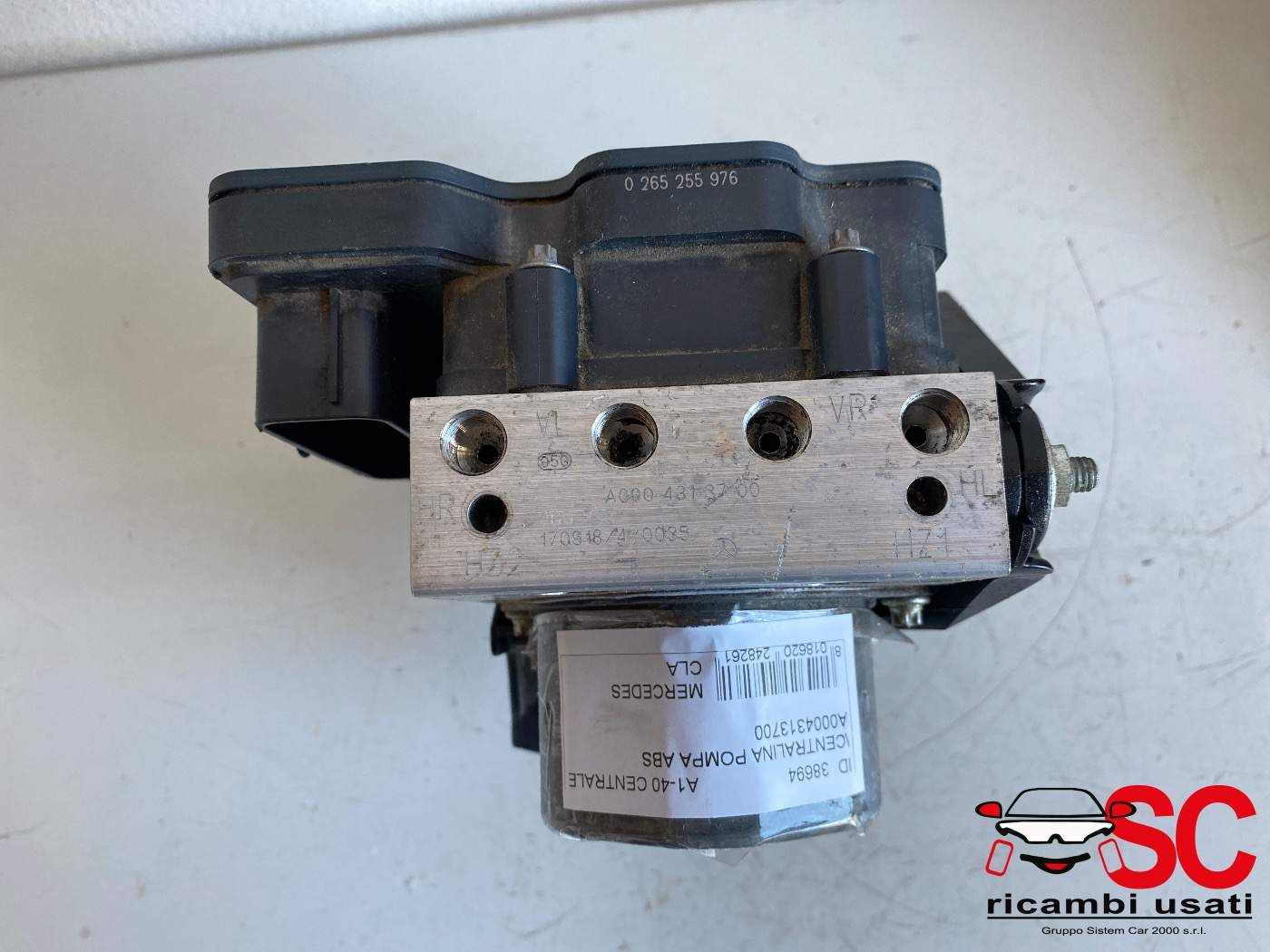 Abs Mercedes Cla A0004313700 A0004311600 A0004313800 - 38694