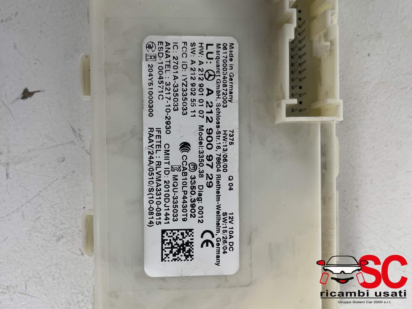 Blocchetto Accensione Mercedes Cla W117 A2469055103 - 38698 Blocchetto Accensione Mercedes Cla W117 A2469055103 - 38698