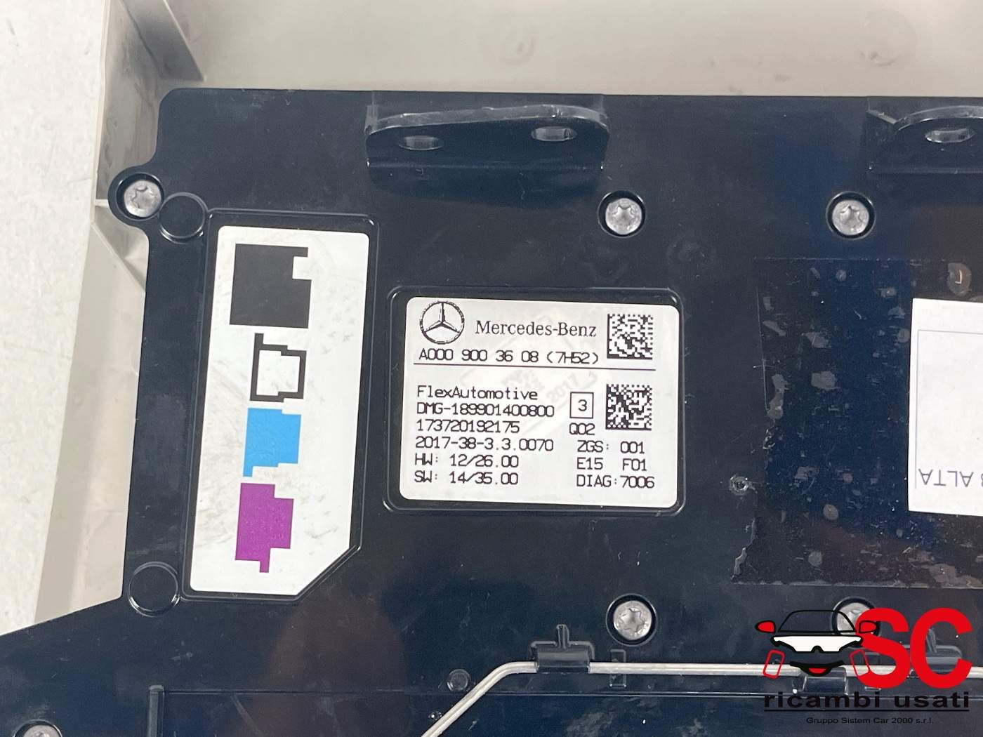 Plafoniera Luce Interna Mercedes Cla W117 A0009003608 - 38711 Plafoniera Luce Interna Mercedes Cla W117 A0009003608 - 38711