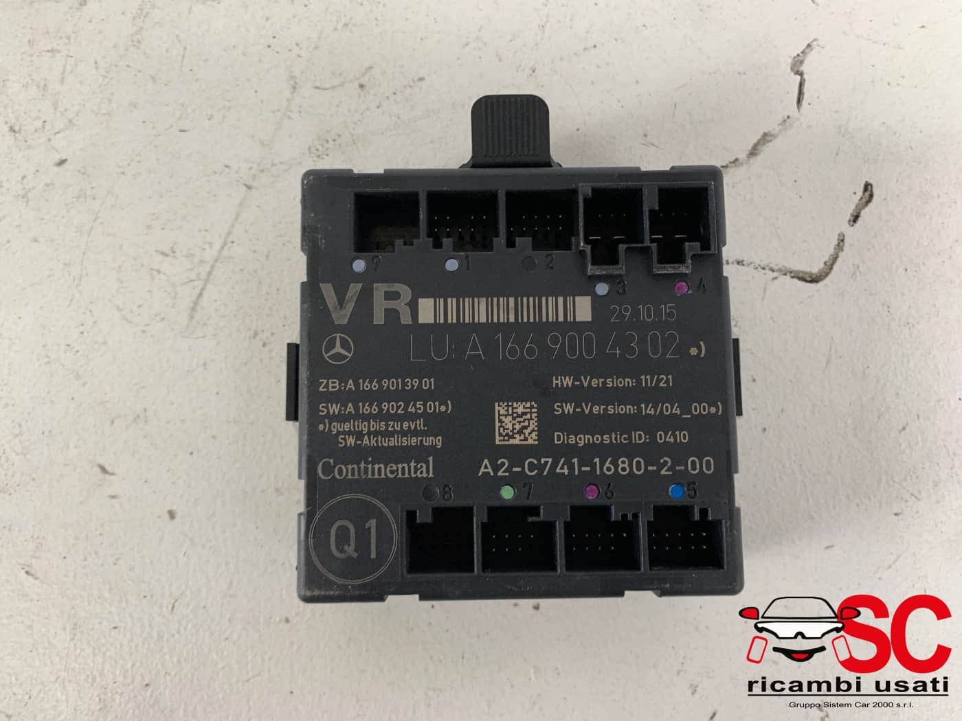 Centralina Porta Anteriore Destra Classe B W246 A1669004302 - 39040 Centralina Porta Anteriore Destra Classe B W246 A1669004302 - 39040