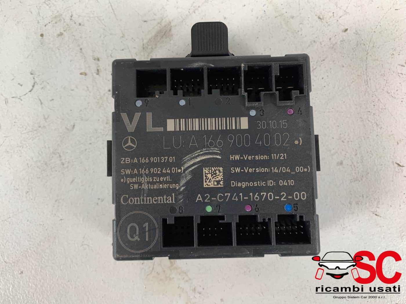 Centralina Porta Anteriore Sx Classe B W246 A1669004002 - 39041