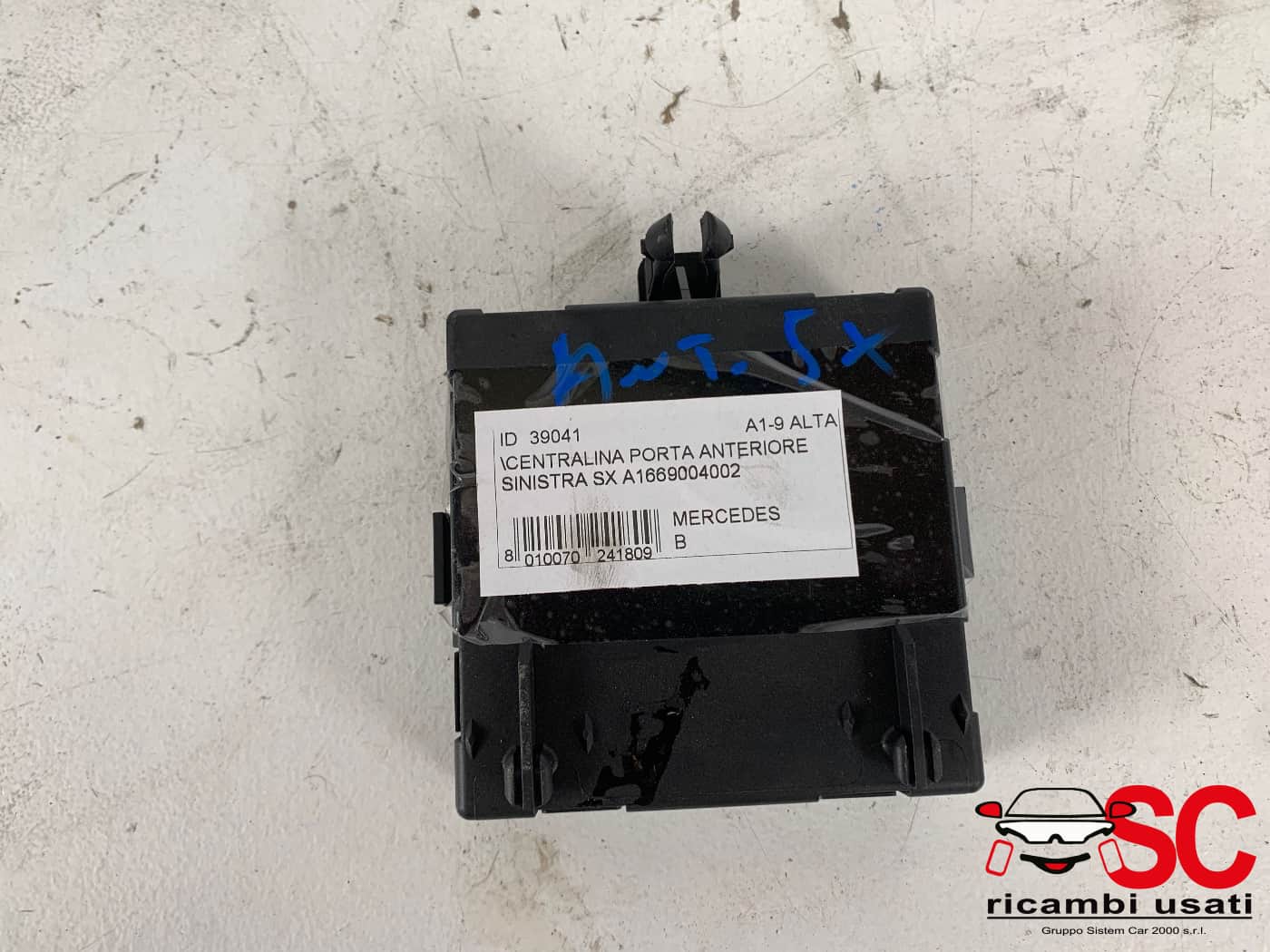 Centralina Porta Anteriore Sx Classe B W246 A1669004002 - 39041