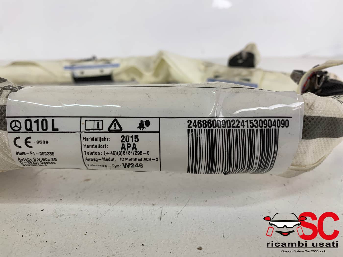 Airbag Tendina Sinistra Classe B W246 A2468600902 - 39113