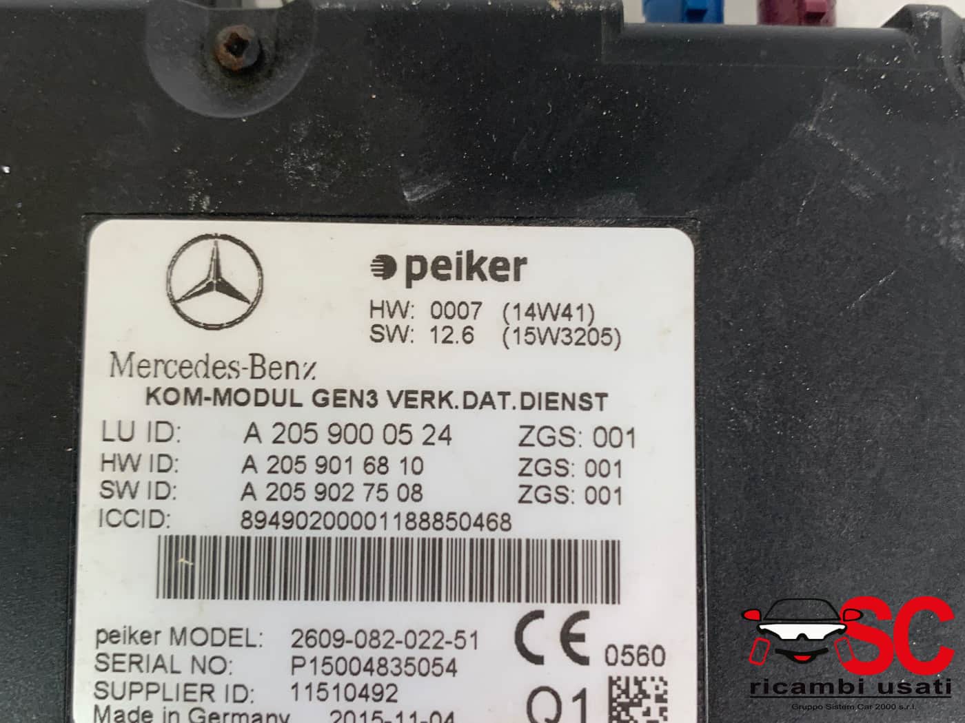 Centralina Telefono Mercedes Classe B 180 W246 A2059000524 - 39122