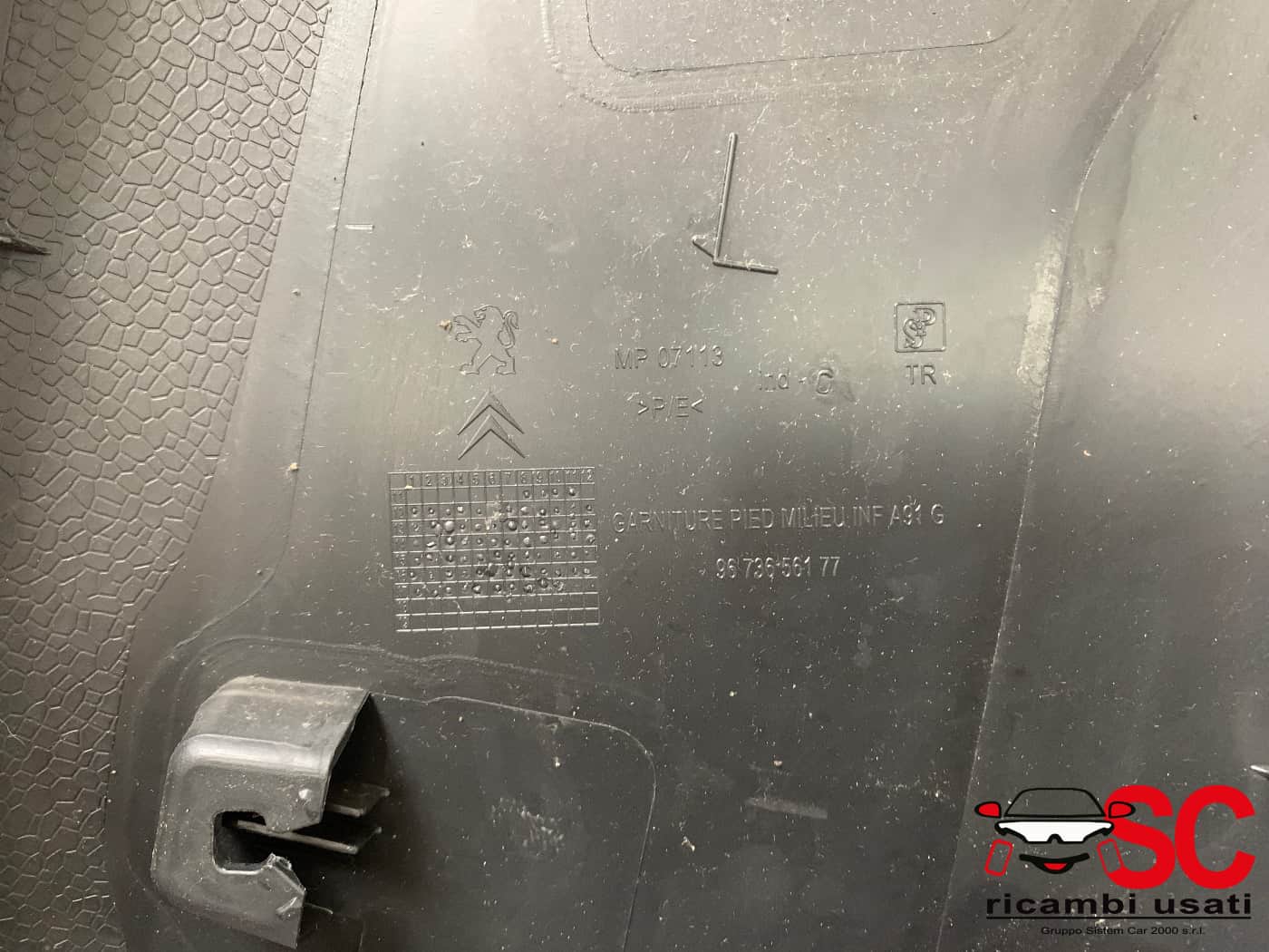 Rivestimento Montante Centrale Peugeot 2008 9673656177 9673656077 - 41884