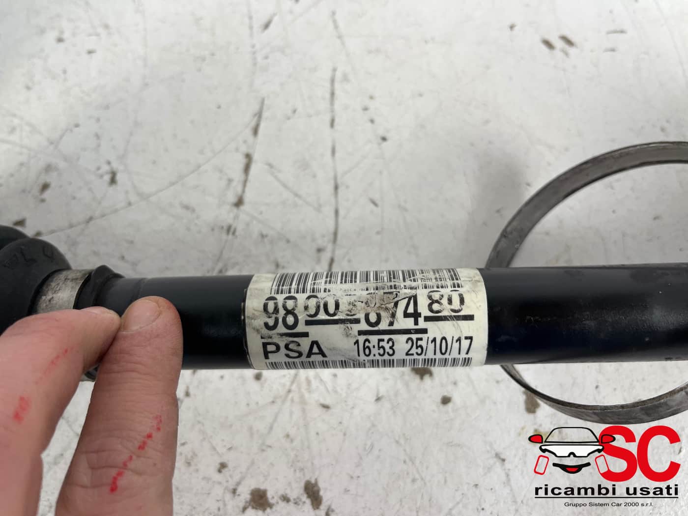 Semiasse Destro Peugeot 2008 1.6 Hdi 9800387480 1613732280 - 41907