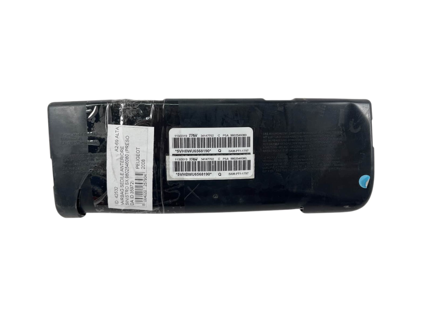 Airbag Sedile Anteriore Sinistro Peugeot 2008 9802546080 - 42532