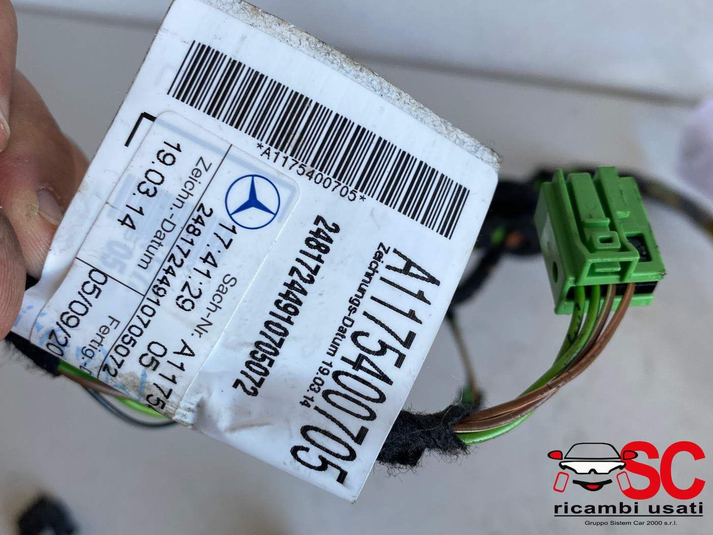 CABLAGGIO PORTA ANTERIORE DESTRA MERCEDES CLA Coupé (C117) A1765405408 (13>19)