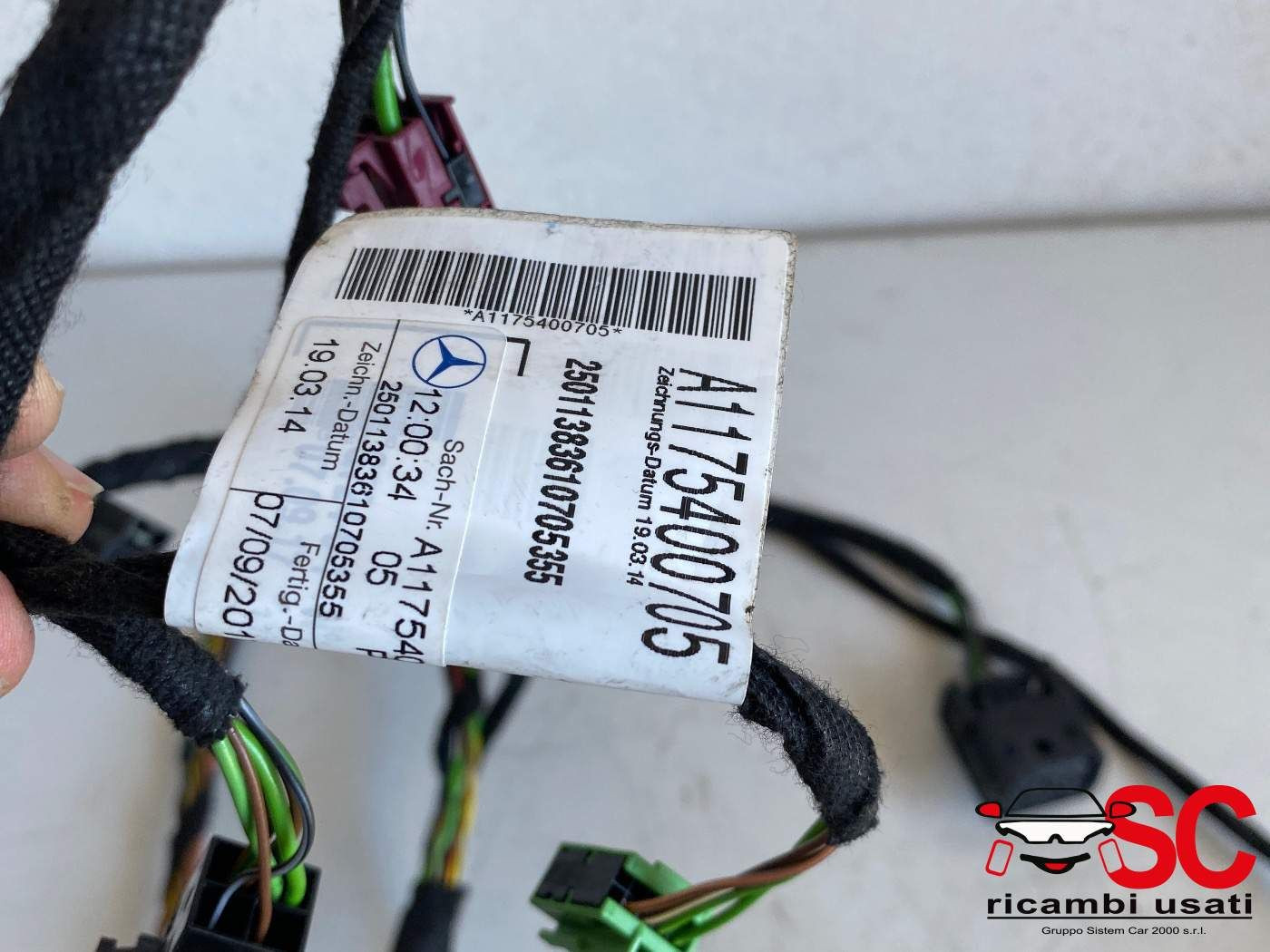 CABLAGGIO PORTA ANTERIORE SINISTRA MERCEDES CLA Coupé (C117) A1765405508 (13>19)