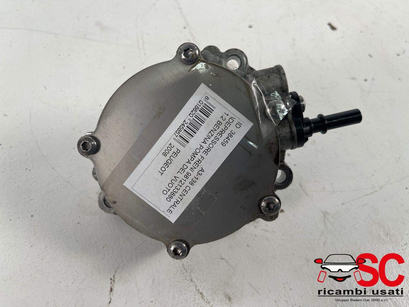 9812133880 9812133880 DEPRESSORE FRENI POMPA A VUOTO PEUGEOT 2008 Serie benzina