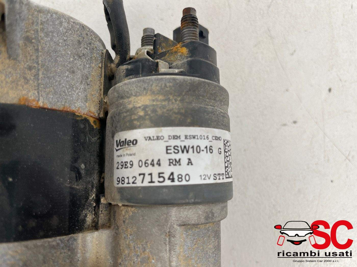 9812715480 MOTORINO AVVIAMENTO PEUGEOT 2008 Serie Diesel
