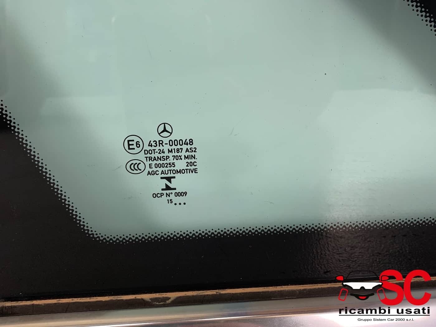 VETRO FISSO POSTERIORE SX MERCEDES Classe B W246 2° Serie A2466708300 (12>)