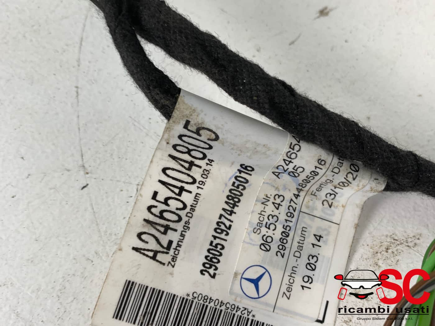 CABLAGGIO PORTA ANTERIORE DESTRA MERCEDES Classe B W246 2° Serie A2465404805 (12>)