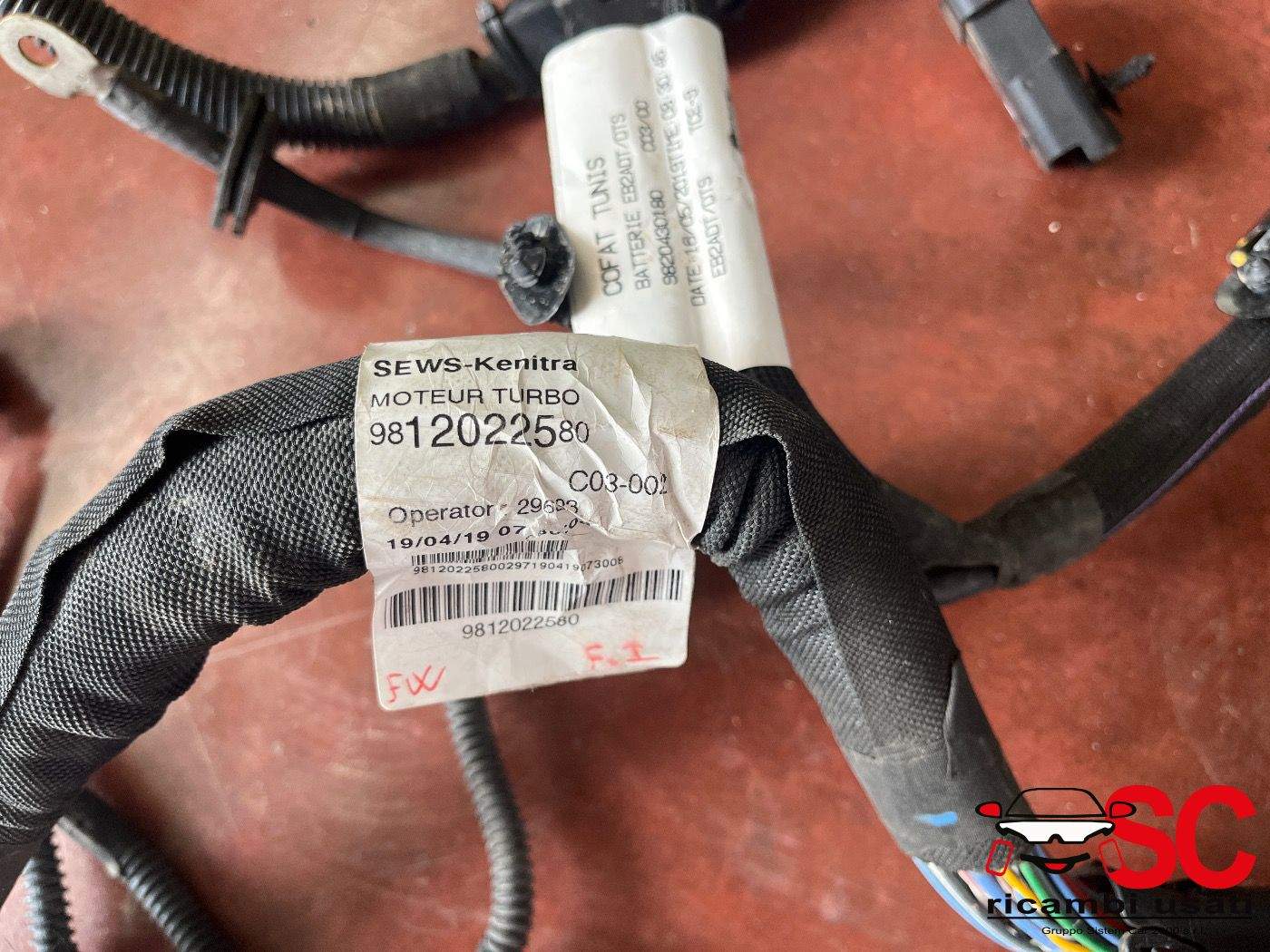 Cablaggio Motore Peugeot 2008 1.2 Benzina 9812022580 9820430180 - 38495 Cablaggio Motore Peugeot 2008 1.2 Benzina 9812022580 9820430180 - 38495