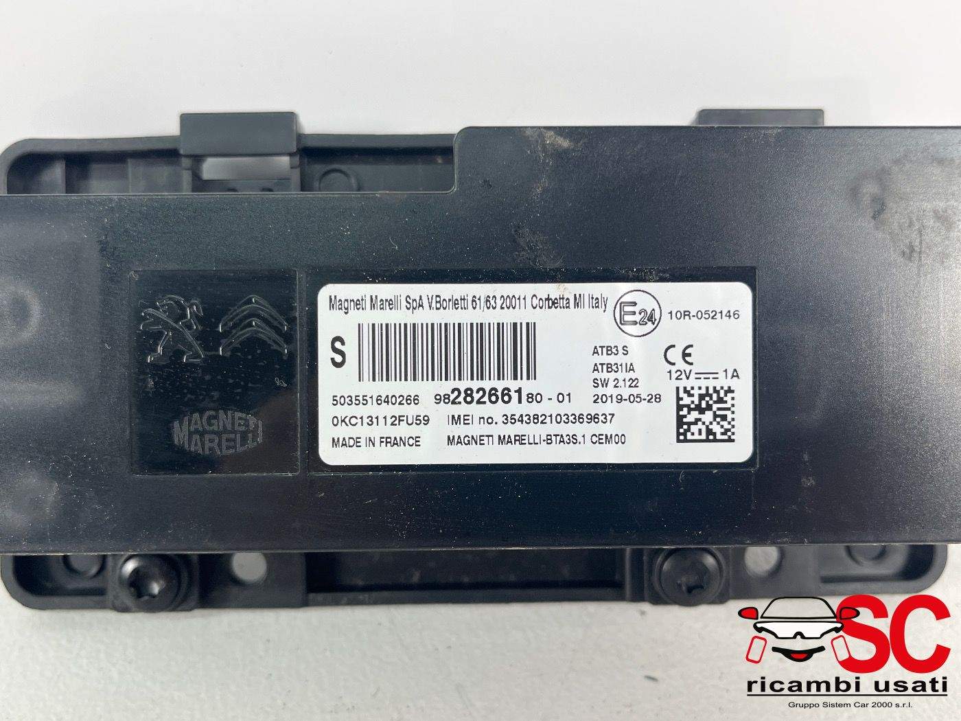 Centralina Bluetooth Peugeot 2008 9828266180 - 38530 Centralina Bluetooth Peugeot 2008 9828266180 - 38530