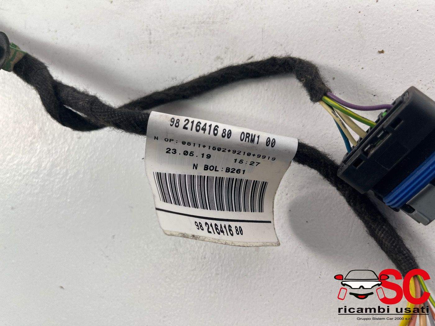 Cablaggio Porta Posteriore Peugeot 2008 9821641680 - 38538 Cablaggio Porta Posteriore Peugeot 2008 9821641680 - 38538