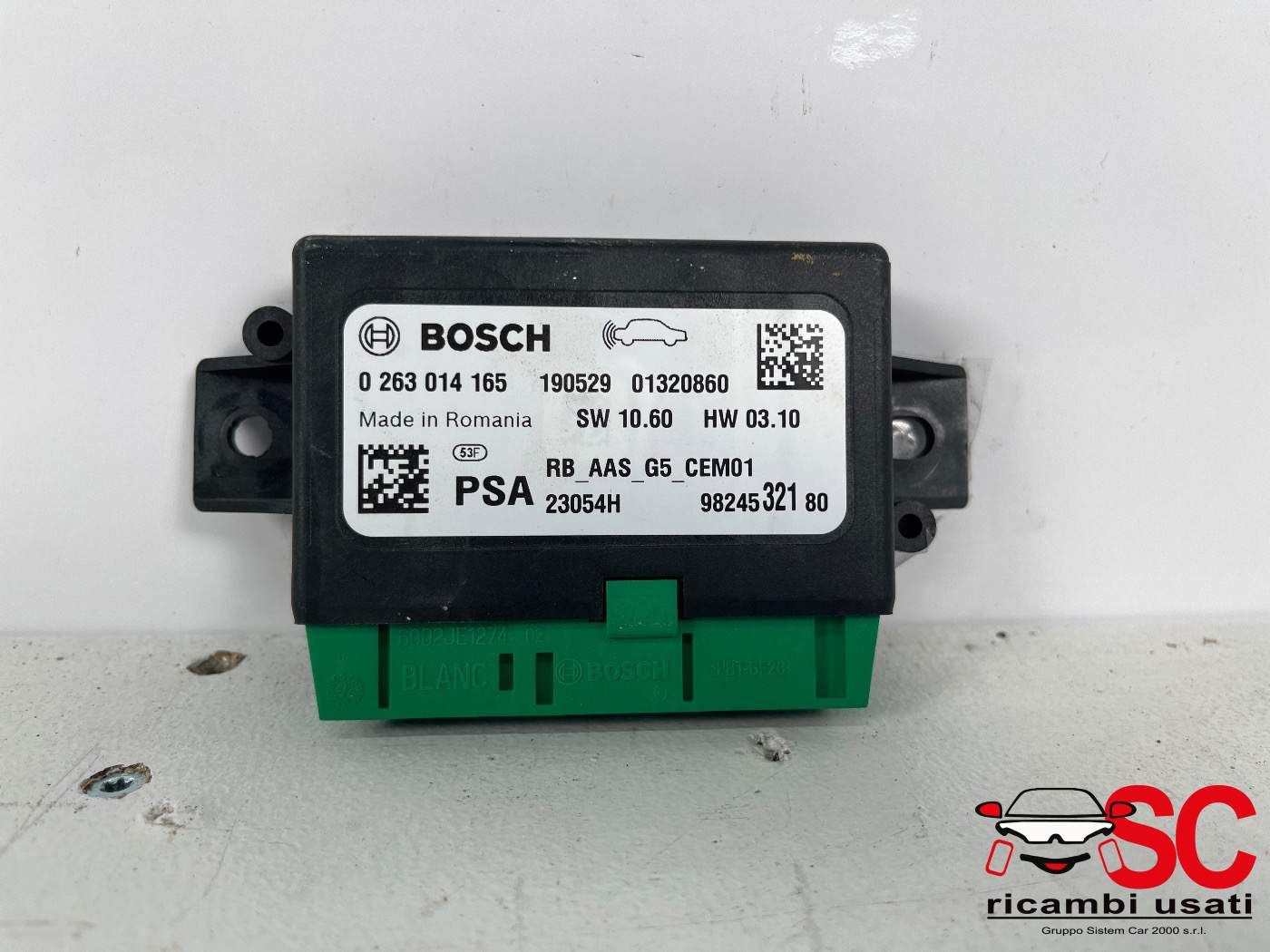 Centralina Sensori Di Parcheggio Peugeot 2008 9824532180 - 38557 Centralina Sensori Di Parcheggio Peugeot 2008 9824532180 - 38557