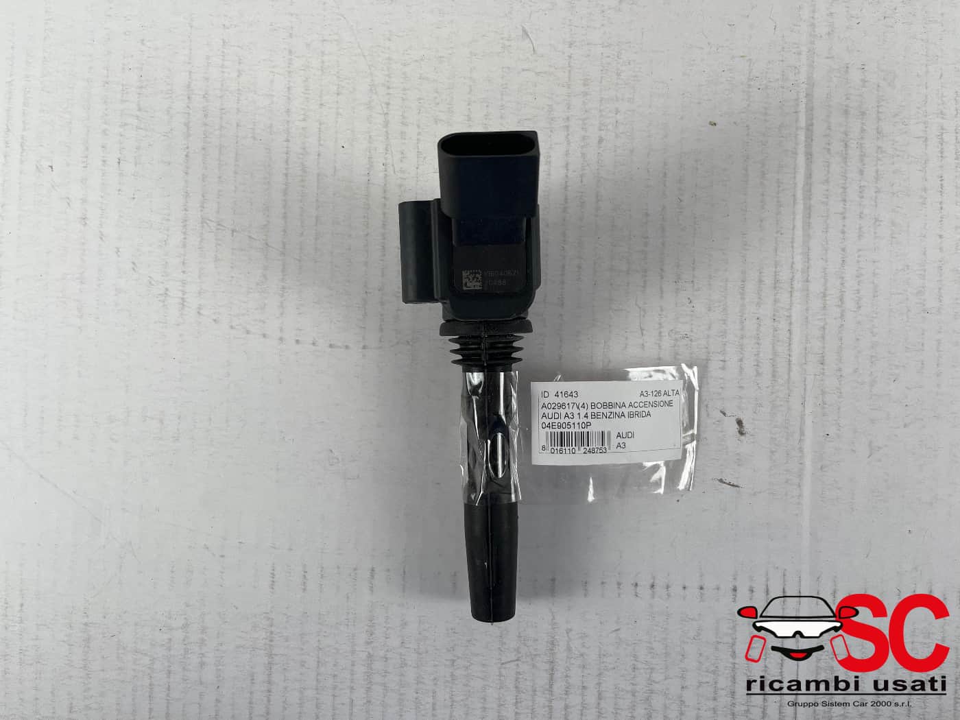 Bobina Accensione Audi A3 8y 1.4 Ibrida 04E905110P - 41643 Bobina Accensione Audi A3 8y 1.4 Ibrida 04E905110P - 41643