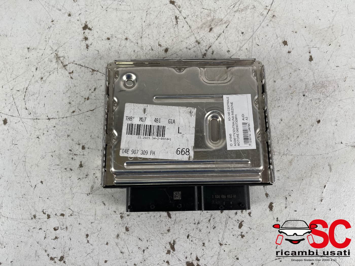 Centralina Motore Audi A3 8y 1.4 Ibrida 04E907309FH 0261S103C4 - 41646