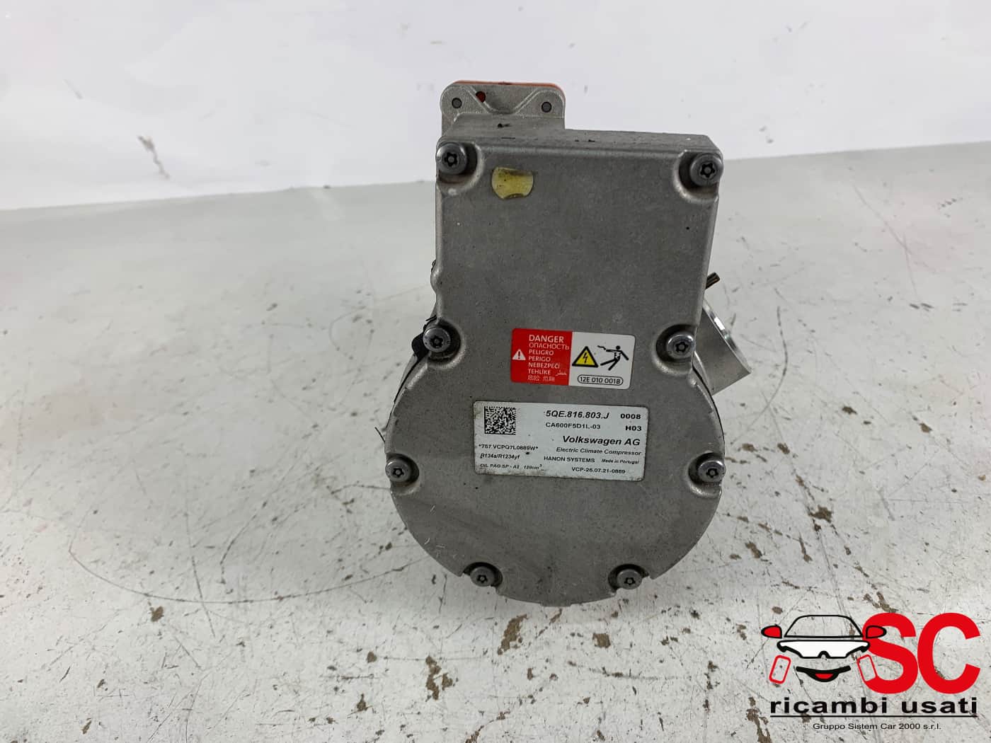 Compressore Aria Condizionata Audi A3 1.4 Ibrida 5QE816803J 5QE816803M - 41659 Compressore Aria Condizionata Audi A3 1.4 Ibrida 5QE816803J 5QE816803M - 41659