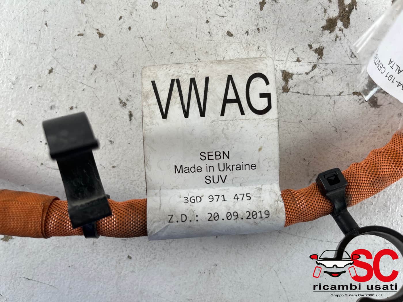 Cablaggio Alta Tensione Audi A3 1.4 Ibrida 3GD971475 - 41682