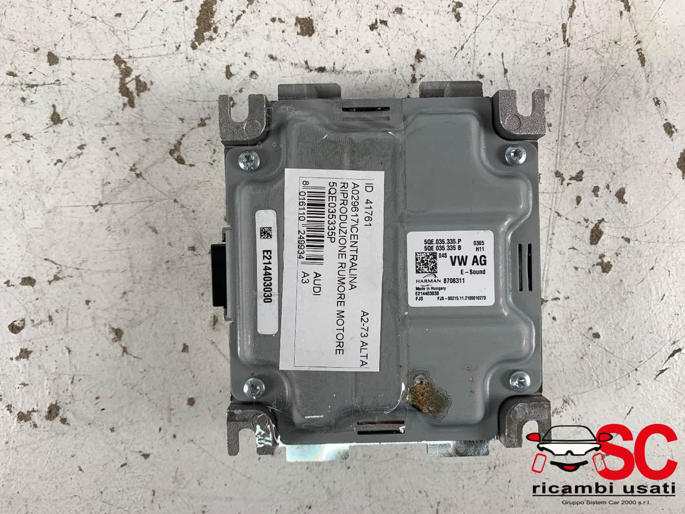 Centralina Rumore Motore Audi A3 8y 5QE035335P 5QE035335R - 41761