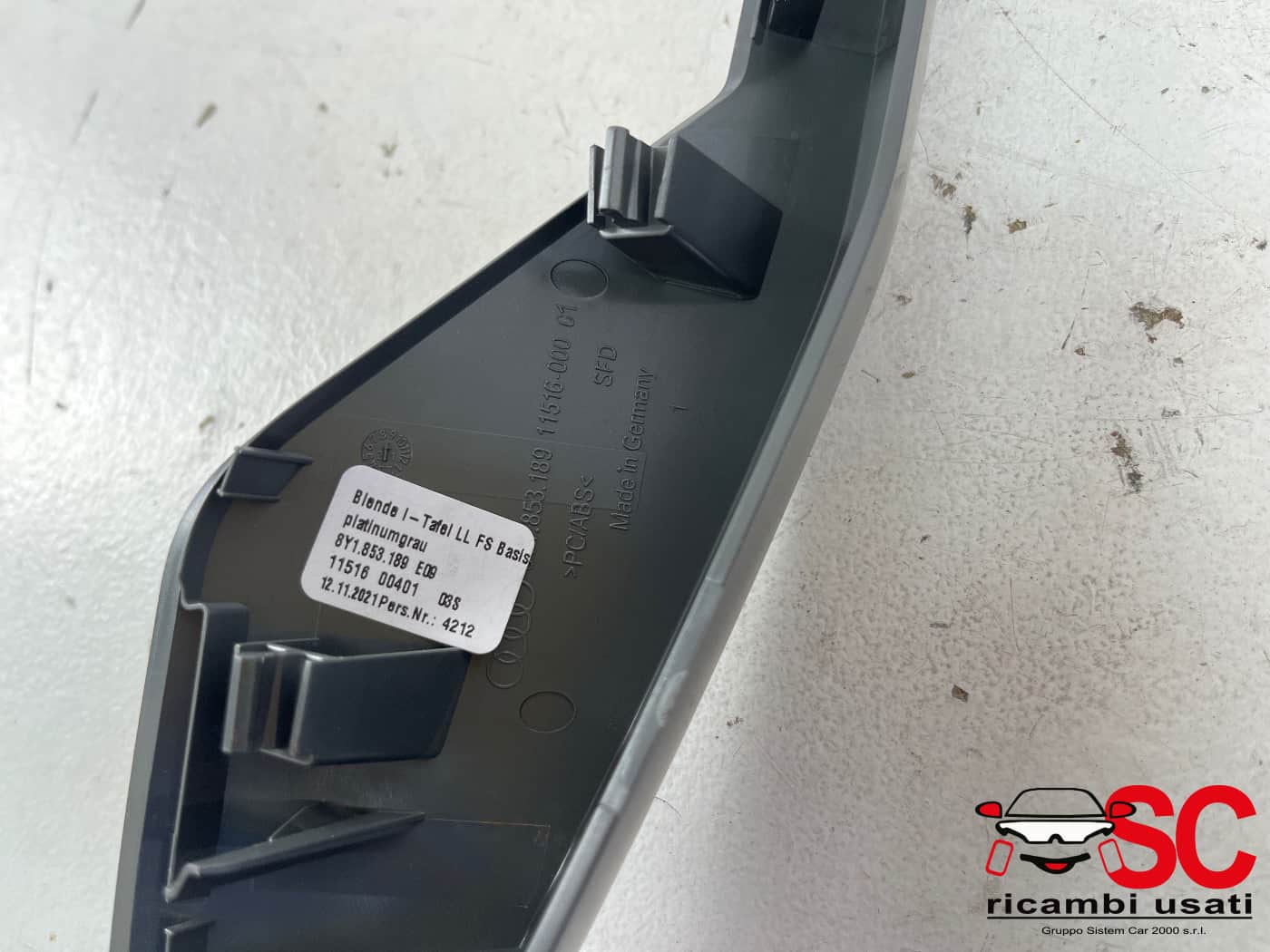 Modanatura Plancia Cruscotto Audi A3 8y 8Y1853190 - 41797 Modanatura Plancia Cruscotto Audi A3 8y 8Y1853190 - 41797