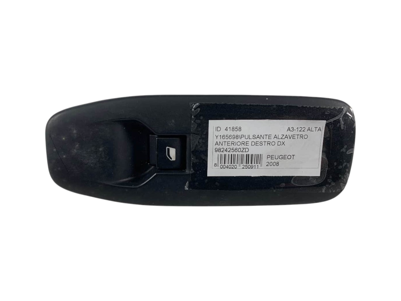 Pulsante Alzavetro Anteriore Destro Peugeot 2008 98242560ZD - 41858 Pulsante Alzavetro Anteriore Destro Peugeot 2008 98242560ZD - 41858