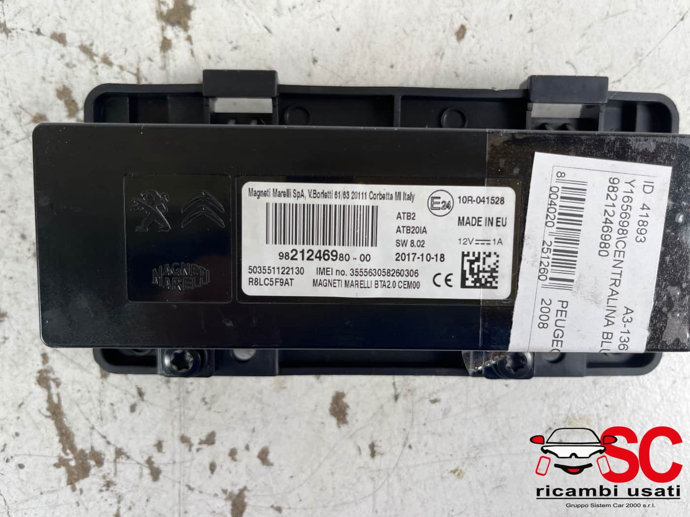 Centralina Bluetooth Peugeot 2008 9821246980 - 41893 Centralina Bluetooth Peugeot 2008 9821246980 - 41893