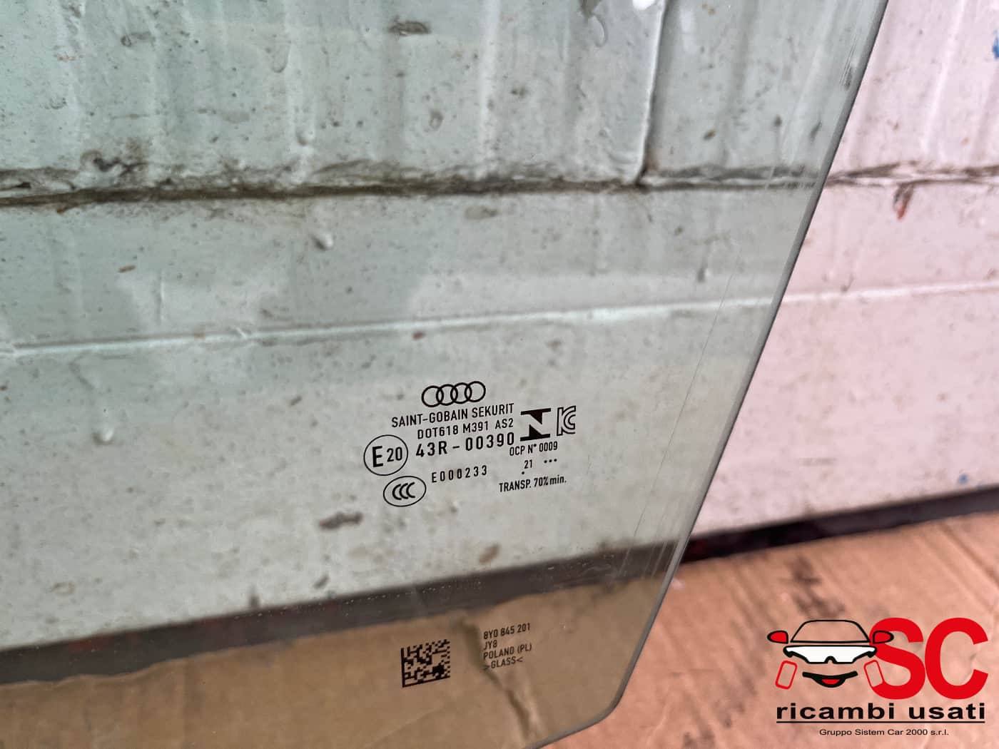 Vetro Scendente Anteriore Sinistro Audi A 3 8y 8Y0845201