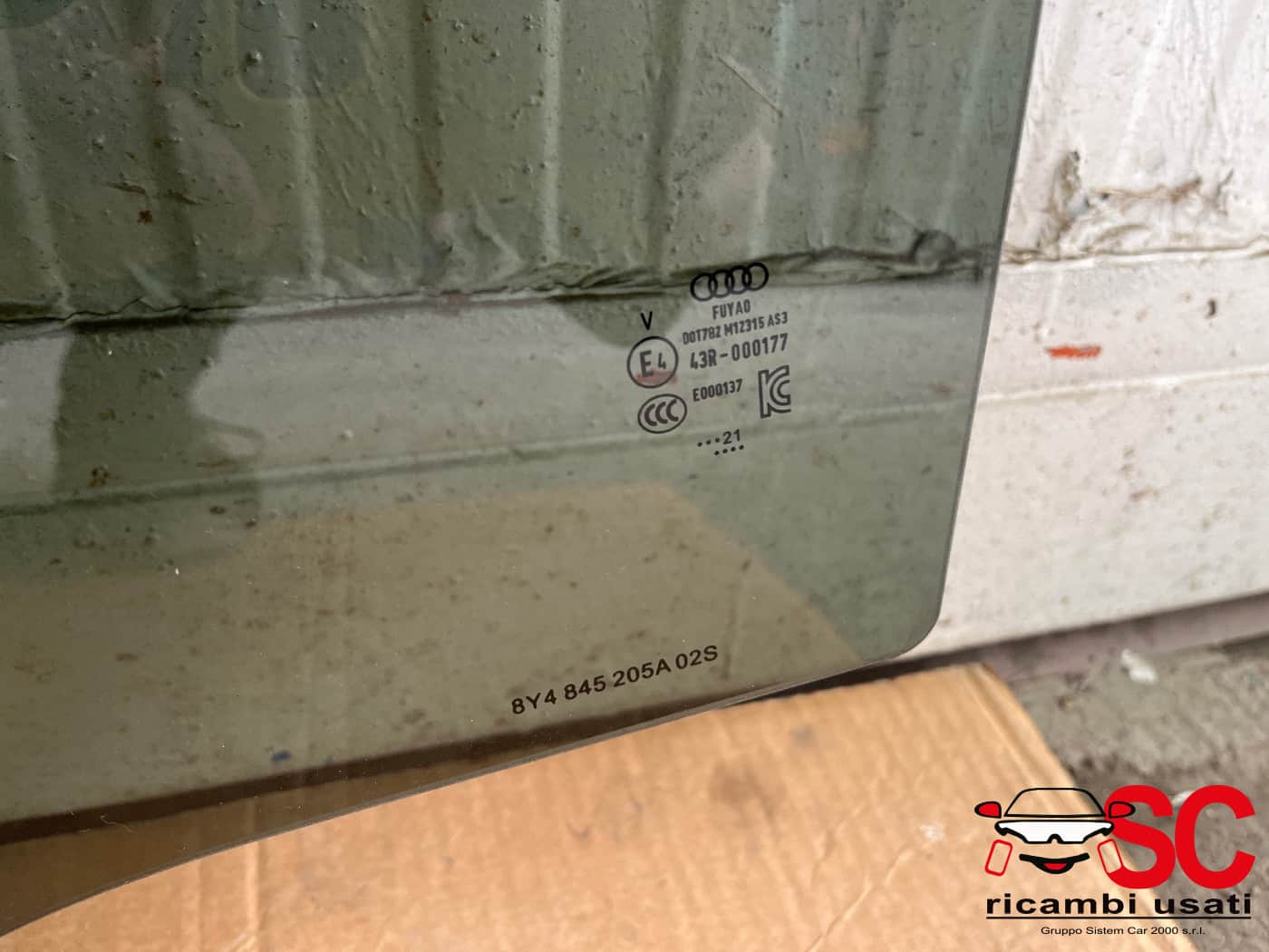 Vetro Scendente Posteriore Sinistro Audi A3 8y 8Y4845205A