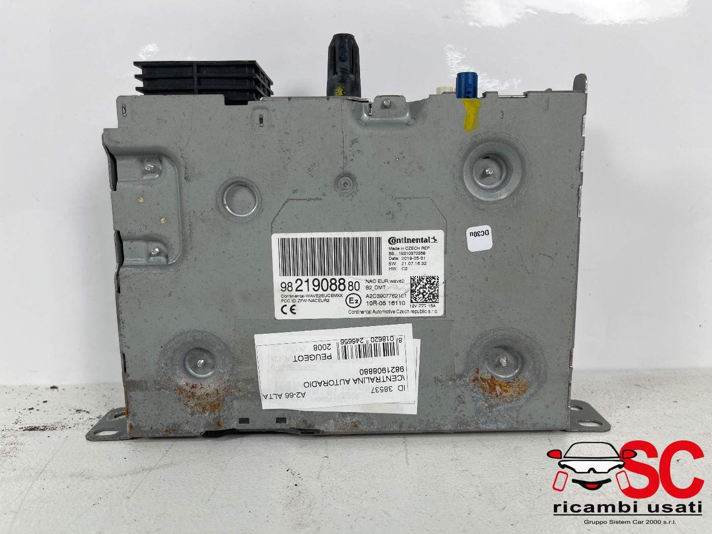 CENTRALINA AUTORADIO PEUGEOT 2008 Serie 9821908880 (19>)