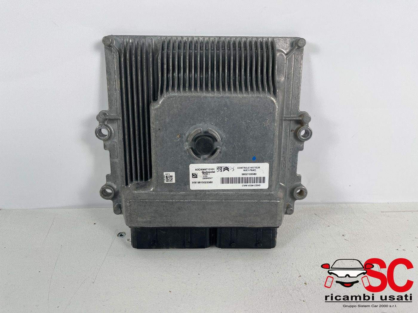 9832103580 CENTRALINA MOTORE PEUGEOT 2008 Serie benzina