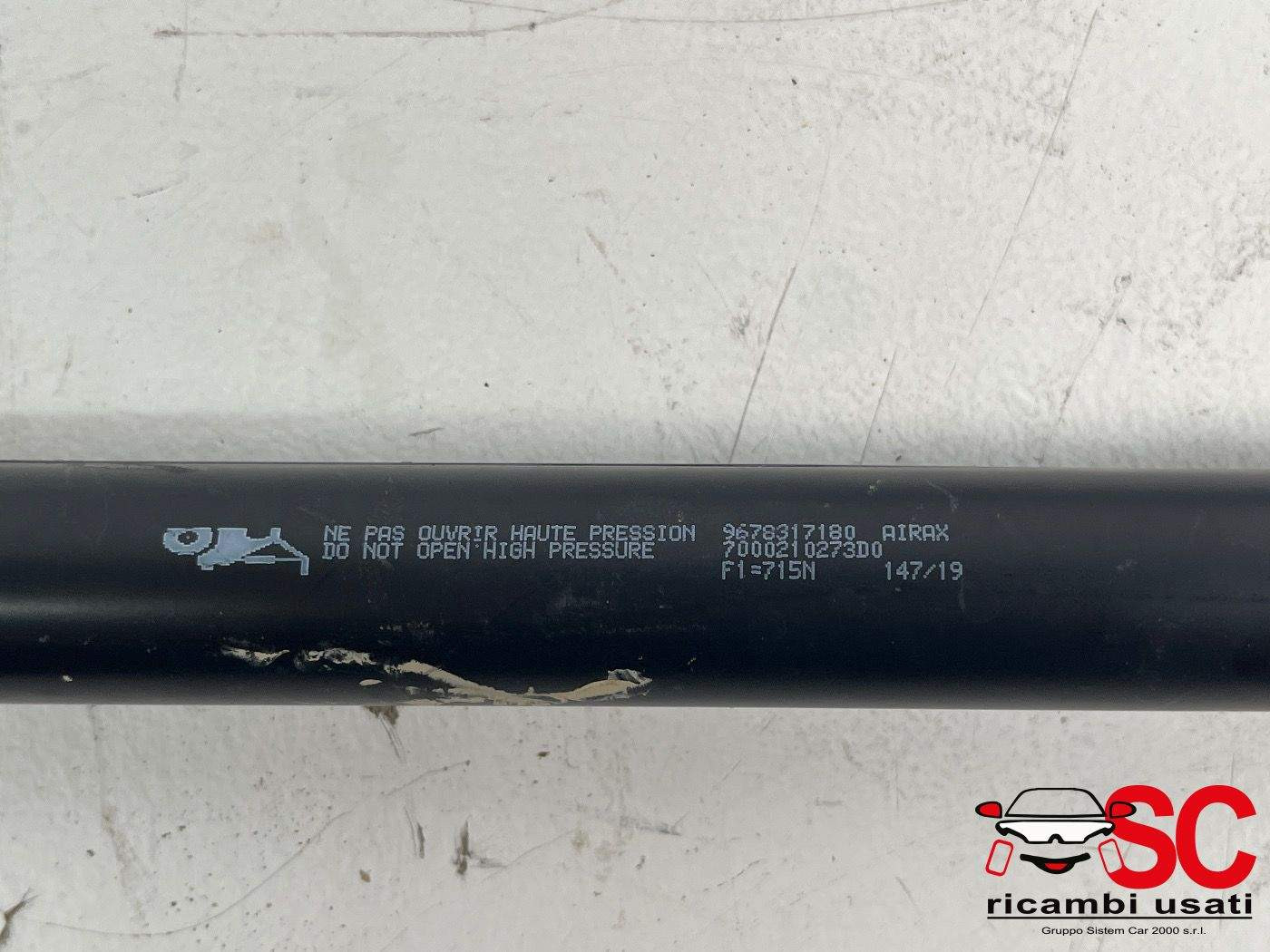 PISTONCINI COFANO POST. PEUGEOT 2008 Serie 9678317180 (19>)