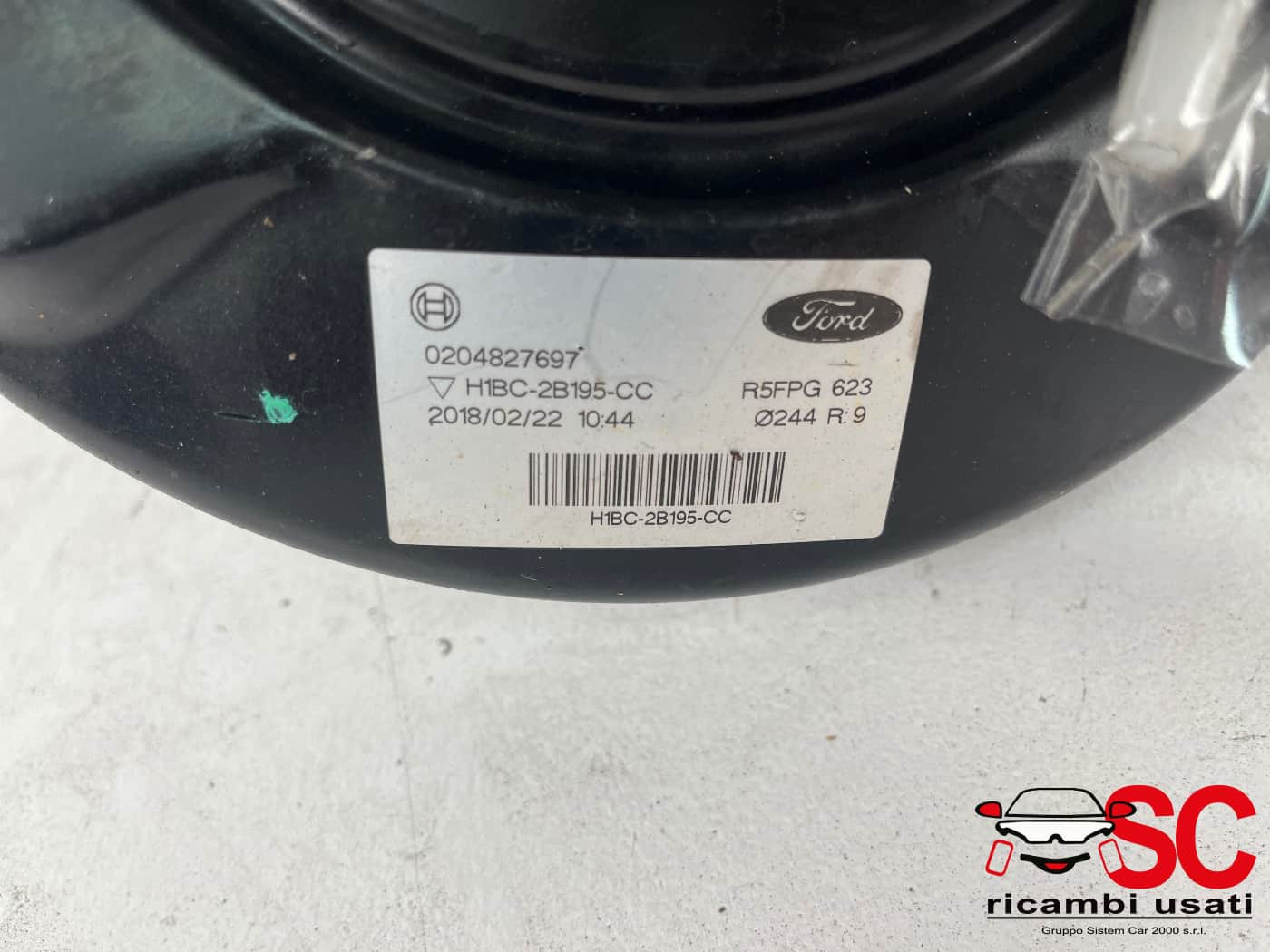 H1BC2B195CC H1BC2B195CC SERVOFRENO FORD Fiesta 7&deg; Serie diesel