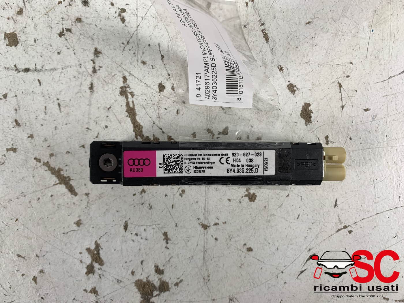 AMPLIFICATORE ANTENNA AUDI A3 Sportback (8YA) 8Y4035225D (19>)