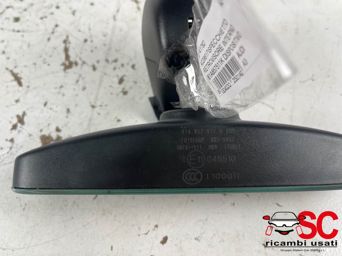 SPECCHIETTO RETROVISORE INTERNO AUDI A3 Sportback (8YA) 81A857511K (19>)