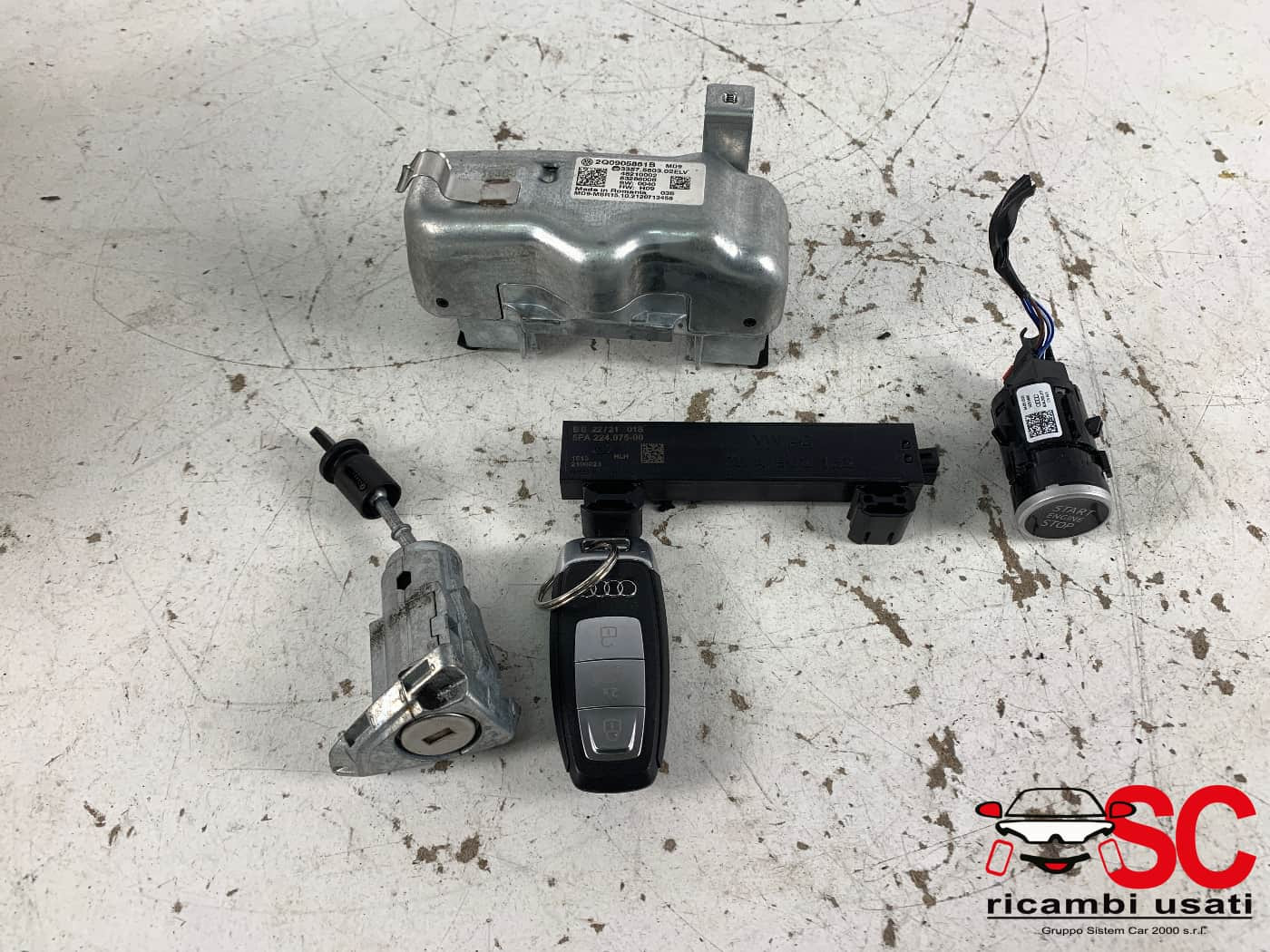 2Q0905861B BLOCCHETTO ACCENSIONE CON CHIAVE PIU AUDI A3 Sportback (8YA) benzina