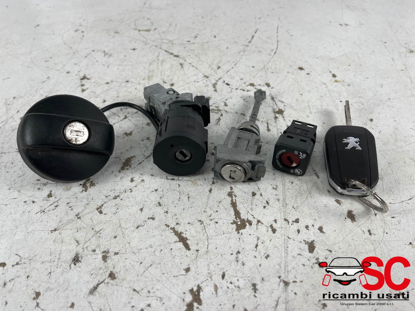 9663123380 BLOCCHETTO ACCENSIONE CON CHIAVE PIU PEUGEOT 2008 1° Serie diesel