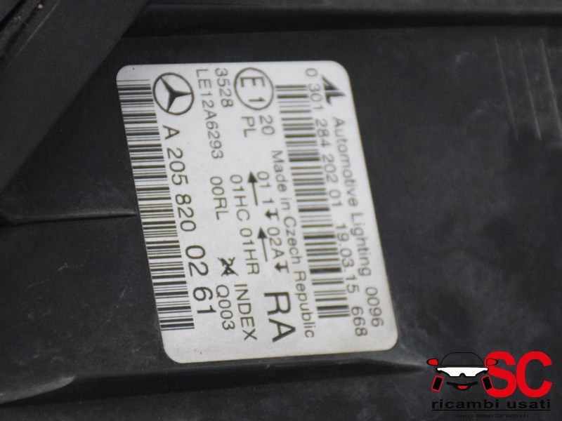 Faro Anteriore Destro Mercedes Classe C W205 A2058200261 A2059066502 - 36750 Faro Anteriore Destro Mercedes Classe C W205 A2058200261 A2059066502 - 36750