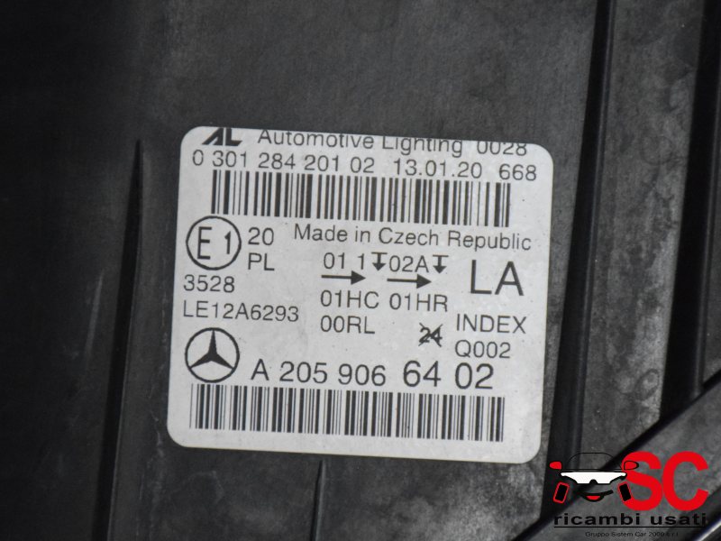 Faro Anteriore Sinistro Mercedes Classe C A2059066402 - 36752 Faro Anteriore Sinistro Mercedes Classe C A2059066402 - 36752