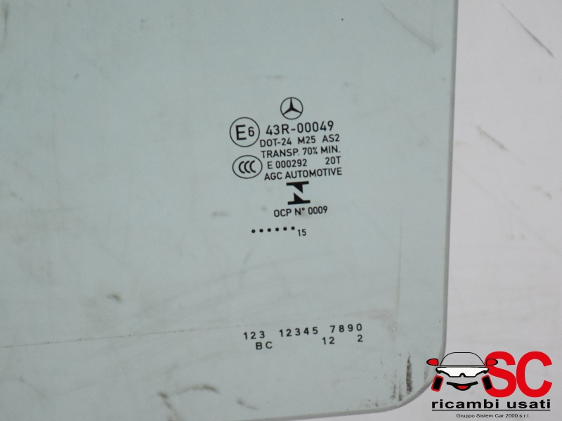 Vetro Scendente Posteriore Sx Classe C W205  - 37197