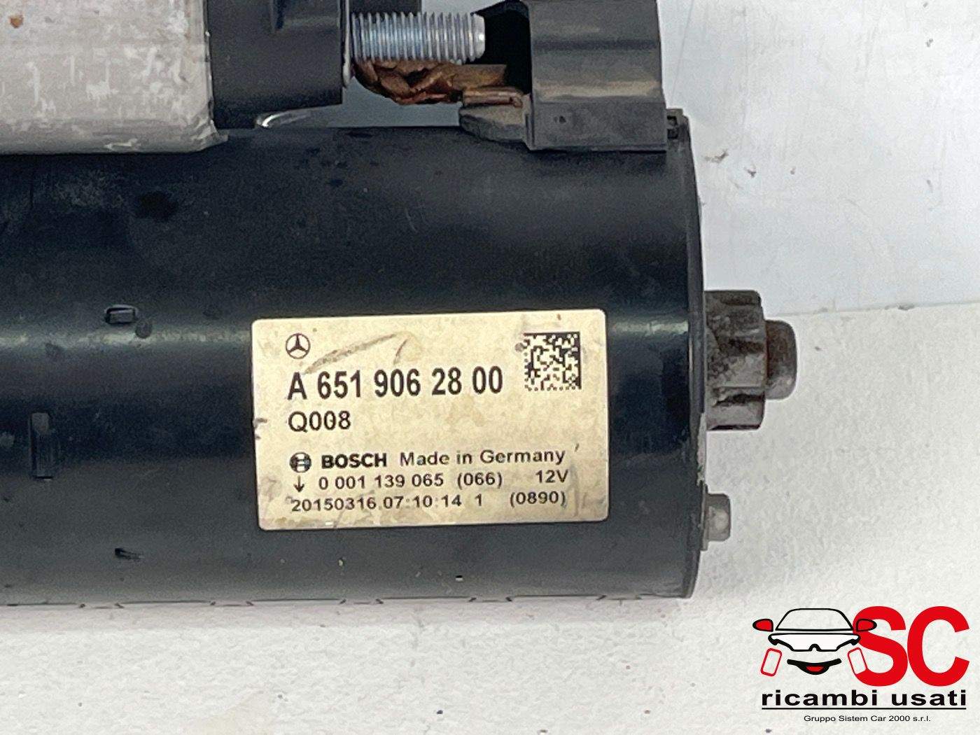 Motorino Di Avviamento Mercedes Classe C 2.2 Cdi A0009052804 - 37821 Motorino Di Avviamento Mercedes Classe C 2.2 Cdi A0009052804 - 37821