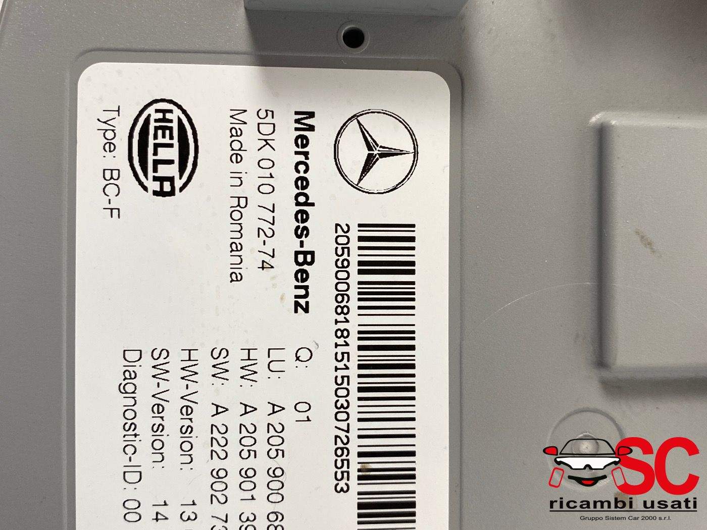 Centralina Sam Mercedes Classe C 220 W205 A2059006818 - 37860