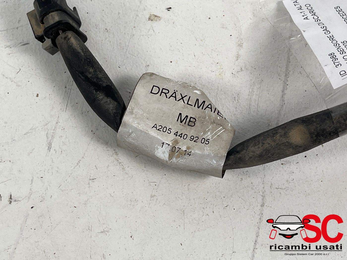 Cavo Sensore Gas Di Scarico Classe C 2.2 Cdi A2054409205 - 37988 Cavo Sensore Gas Di Scarico Classe C 2.2 Cdi A2054409205 - 37988