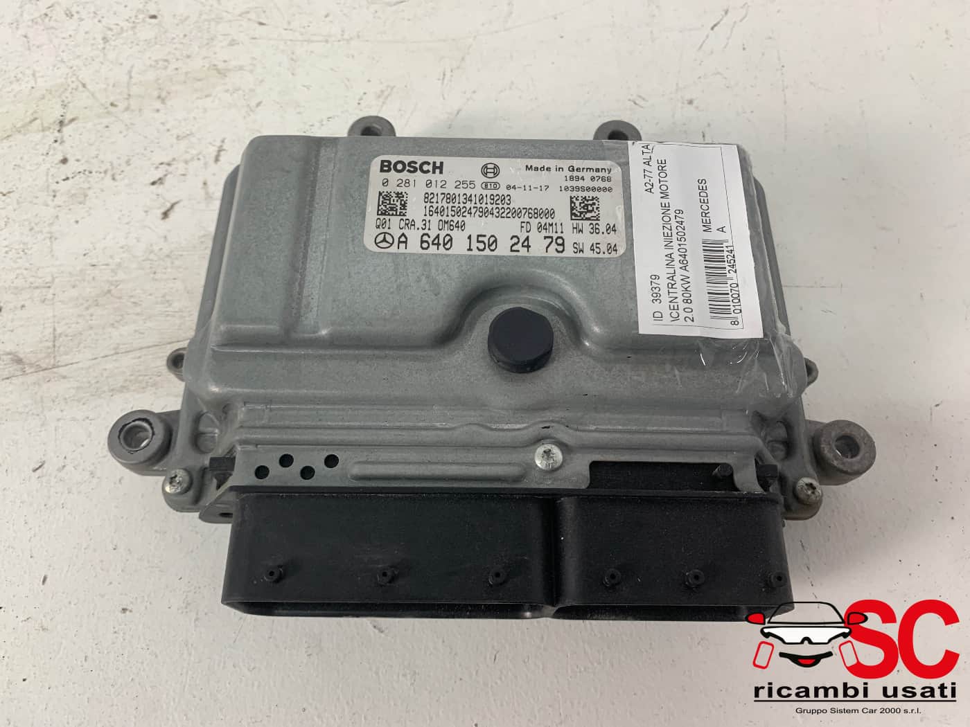 Centralina Motore Mercedes Classe A 180 2.0 W169 A6401502479 - 39379 Centralina Motore Mercedes Classe A 180 2.0 W169 A6401502479 - 39379