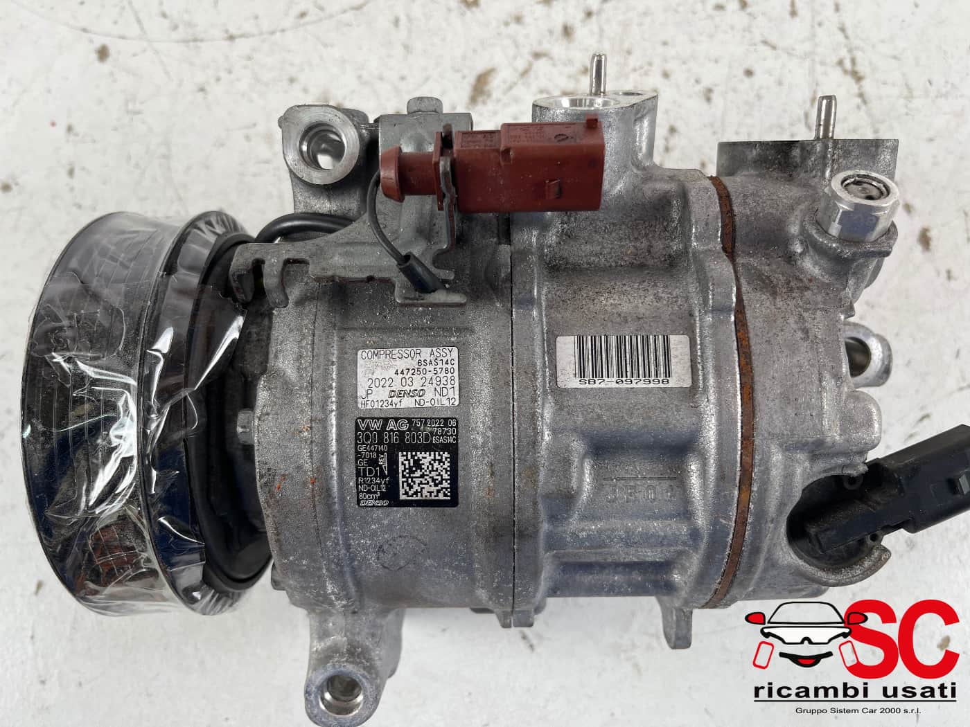 Compressore Clima volkswagen Tiguan 2.0 Tdi 3Q0816803D 3Q0816803B - 41393 Compressore Clima volkswagen Tiguan 2.0 Tdi 3Q0816803D 3Q0816803B - 41393