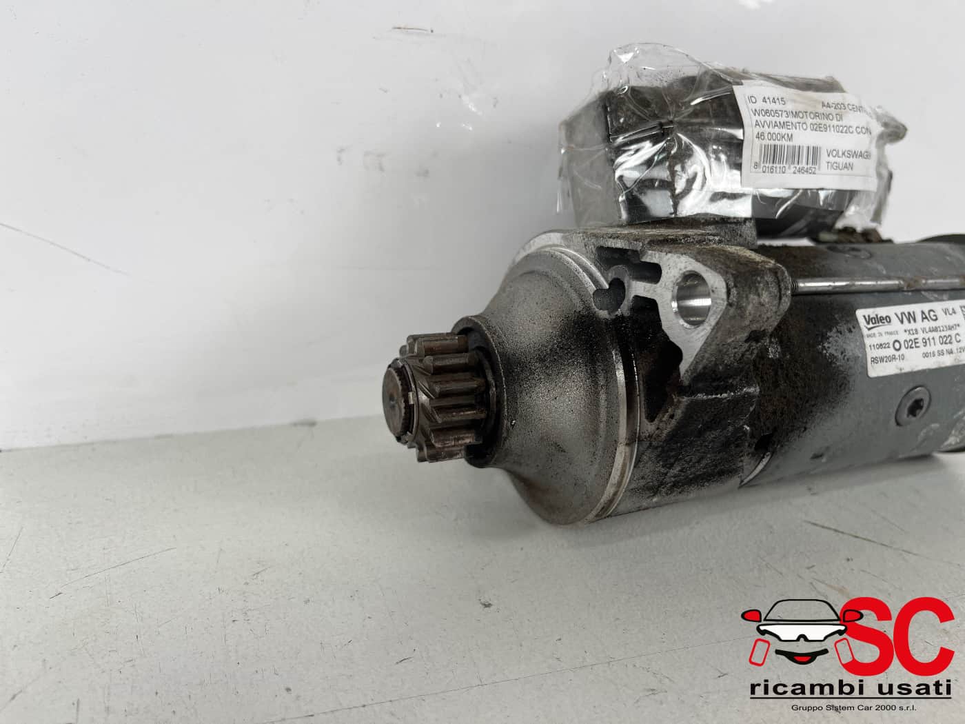 Motorino Di Avviamento Tiguan 2.0 Tdi 02E911022C - 41415 Motorino Di Avviamento Tiguan 2.0 Tdi 02E911022C - 41415