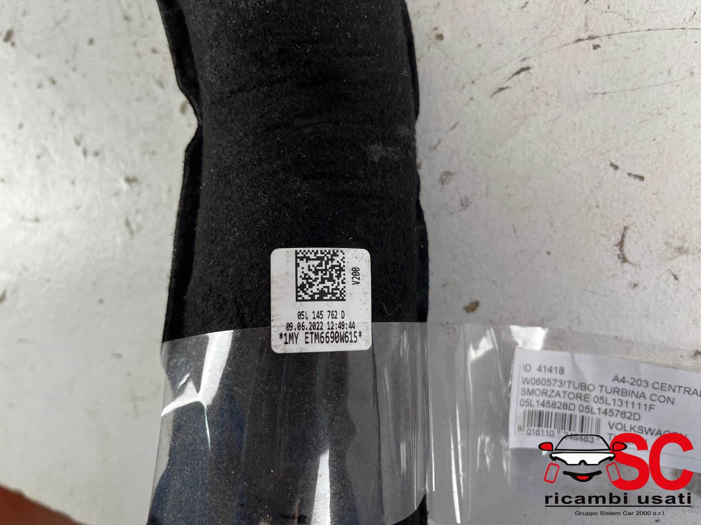 Tubo Alta Pressione Turbina Tiguan 2.0 Tdi 05L145828D 05L145762D - 41418 Tubo Alta Pressione Turbina Tiguan 2.0 Tdi 05L145828D 05L145762D - 41418