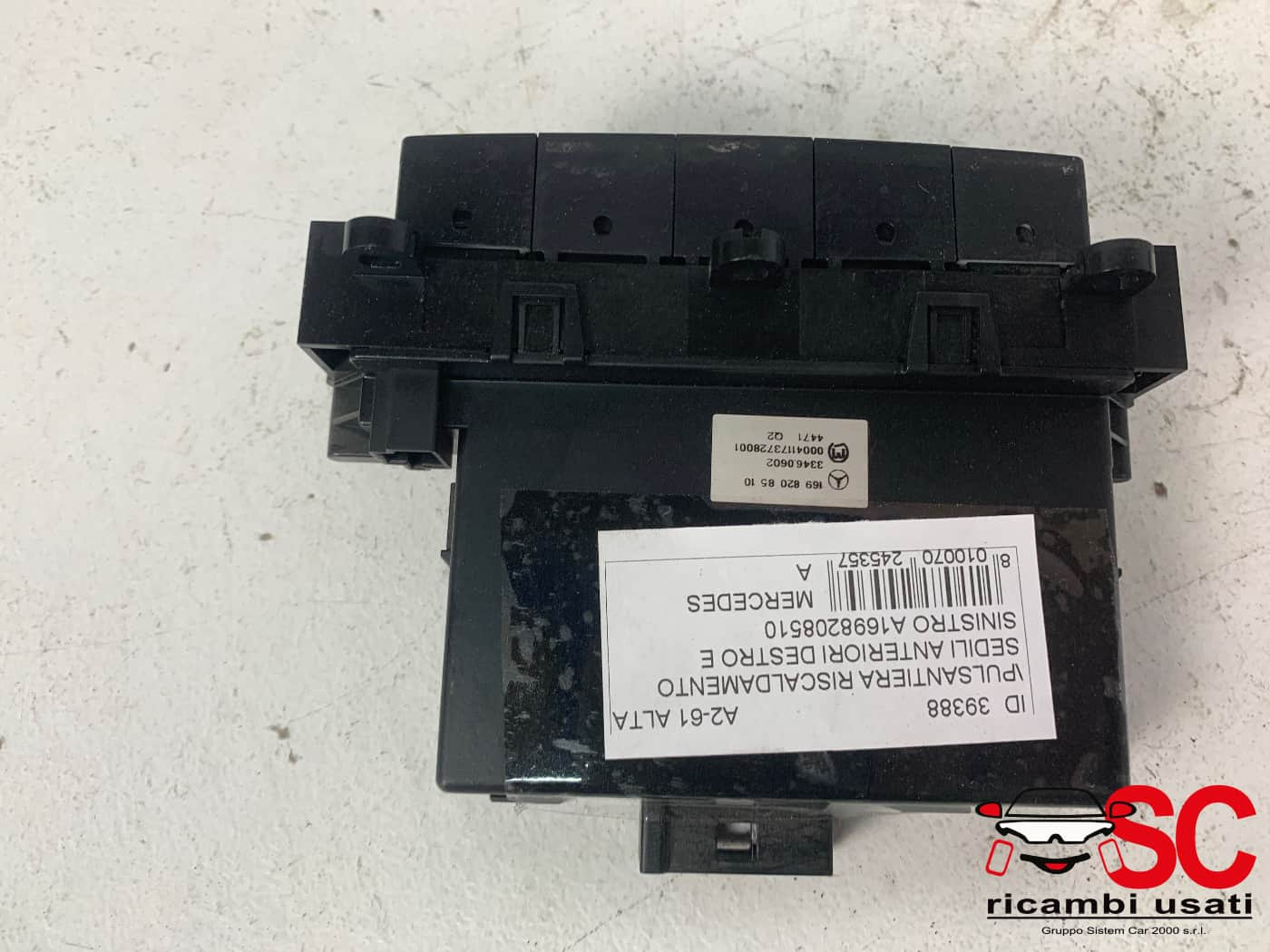 PULSANTI MERCEDES Classe A W169 3° Serie A1698208510 (04>08)